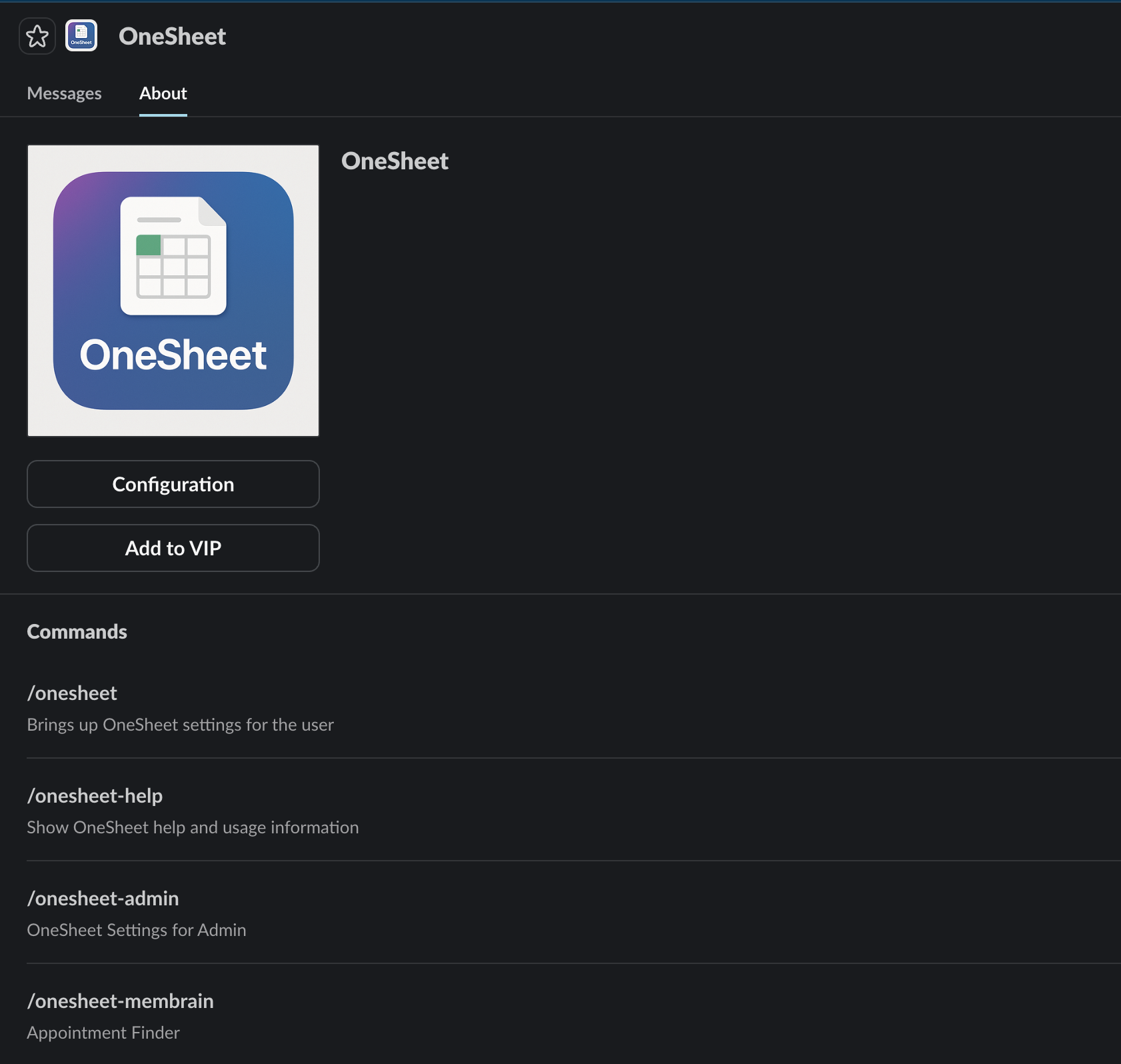 OneSheet screenshot